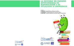 LA GESTIONE DEI PAZIENTI MITOCONDRIALI IN RIANIMAZIONE E IN SITUAZIONI DI EMERGENZA