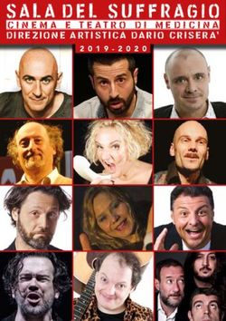 SALA DEL SUFFRAGIO CINEMA E TEATRO DI MEDICINA DIREZIONE ARTISTICA DARIO CRISERA' - Comune di Medicina