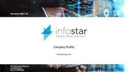 Company Profile - Versione 2021 b2 - TECNOLOGIE DIGITALI A VANTAGGIO DELLE IMPRESE - Infostar Group