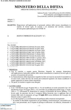 MINISTERO DELLA DIFESA - MINISTERO ...