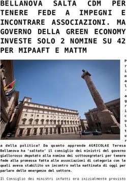 BELLANOVA SALTA CDM PER TENERE FEDE A IMPEGNI E INCONTRARE ASSOCIAZIONI. MA GOVERNO DELLA GREEN ECONOMY INVESTE SOLO 2 NOMINE SU 42 PER MIPAAFT E ...