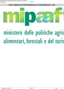 PIANO TRIENNALE DI PREVENZIONE DELLA CORRUZIONE 2019 2021