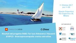 Risultati del progetto FARO: Far luce Attraverso i Racconti di BPCO - Broncopneumopatia cronica ostruttiva - 11 Ottobre 2017 ore 11:00 Spazio ...