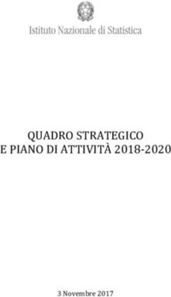 QUADRO STRATEGICO E PIANO DI ATTIVITÀ 2018-2020 - 3 Novembre 2017 - Istat.it