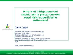 Misure di mitigazione del rischio per la protezione dei corpi idrici superficiali e sotterranei - Rete Rurale Nazionale