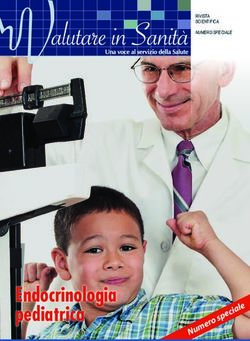 Endocrinologia pediatrica - RIVISTA SCIENTIFICA NUMERO SPECIALE - Valutare in Sanit&agrave; - Rivista ...