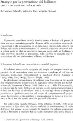 Strategie per la prevenzione del bullismo: una ricerca-azione nella scuola