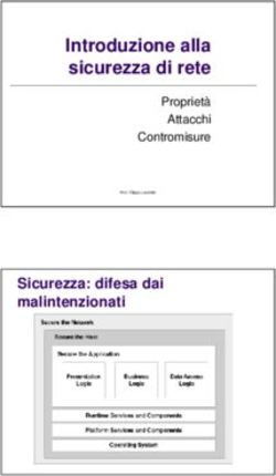 Introduzione alla sicurezza di rete - Sicurezza: difesa dai malintenzionati
