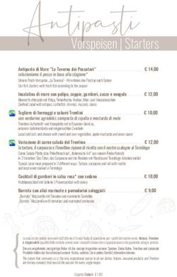 Vorspeisen | Starters - Parc Hotel Du Lac