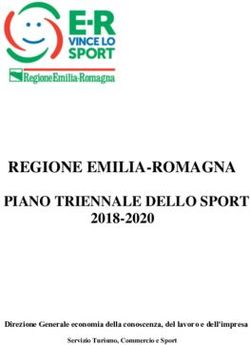 REGIONE EMILIA-ROMAGNA PIANO TRIENNALE DELLO SPORT - 2018-2020 Direzione Generale economia della conoscenza, del lavoro e dell'impresa - Regione ...
