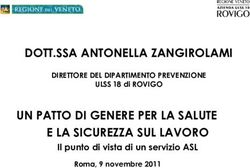 DOTT.SSA ANTONELLA ZANGIROLAMI UN PATTO DI GENERE PER LA SALUTE E LA SICUREZZA SUL LAVORO - Il punto di vista di un servizio ASL - UIL.it