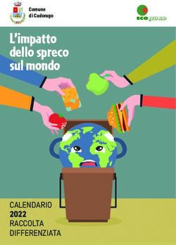 L'impatto dello spreco sul mondo - 2022 CALENDARIO - Comune di Cadorago