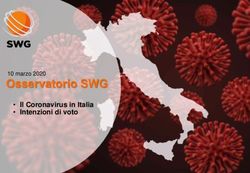Osservatorio SWG Il Coronavirus in Italia Intenzioni di voto - 10 marzo 2020 - Opinione Agenzia Giornalistica