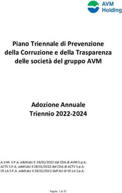 Piano Triennale di Prevenzione della Corruzione e della Trasparenza delle società del gruppo AVM Adozione Annuale Triennio 2022-2024 - ACTV
