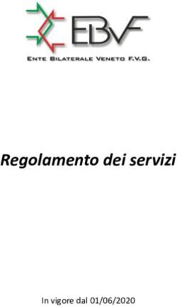 Regolamento dei servizi - In vigore dal 01/06/2020 - Ente Bilaterale Veneto FVG