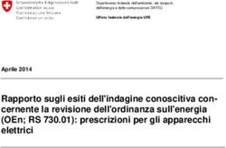 Rapporto sugli esiti dell'indagine conoscitiva con-cernente la revisione dell'ordinanza sull'energia (OEn; RS 730.01): prescrizioni per gli ...