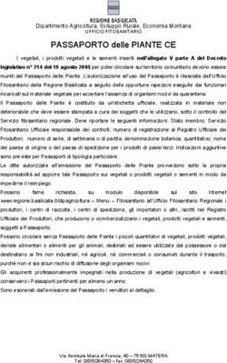 PASSAPORTO delle PIANTE CE