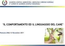 IL COMPORTAMENTO ED IL LINGUAGGIO DEL CANE' - GUARDIEZOOFILEAMBIENTALI,MEDICINAFORENSENORSAA - Guardia Zoofila Ambientale NORSAA