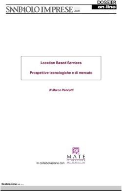 Location Based Services Prospettive tecnologiche e di mercato - di Marco Pancotti