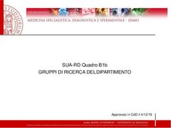 GRUPPI DI RICERCA DEL DIPARTIMENTO - SUA-RD QUADRO B1B APPROVATO IN CDD IL 4/12/19 - DIPARTIMENTO DI ...
