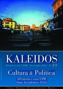KALEIDOS Cultura & Politica PERIODICO DELL'UPM SETTEMBRE 2015 N 25 - Universit&agrave; Popolare Mestre
