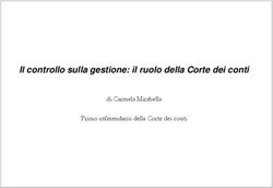 Il controllo sulla gestione: il ruolo della Corte dei conti - di Carmela Mirabella Primo referendario della Corte dei conti