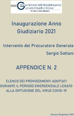 APPENDICE N. 2 - Inaugurazione Anno Giudiziario 2021 Intervento del Procuratore Generale Sergio Sottani