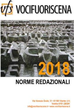2018 NORME REDAZIONALI - Via Venezia Giulia, 31 01100 Viterbo (VT) Telefax 0761 228291 www.vocifuoriscena.it