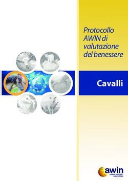 Cavalli Protocollo AWIN di valutazione del benessere - Ministero della Salute
