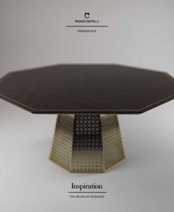 PREVIEW 2018 - THE HOUSE OF ELEGANCE - ARCHISTUDIO