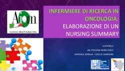 INFERMIERE DI RICERCA IN ONCOLOGIA: ELABORAZIONE DI UN NURSING SUMMARY - LUCIA BELLI ASL TOSCANA NORD OVEST OSPEDALE VERSILIA - LIDO DI CAMAIORE ...