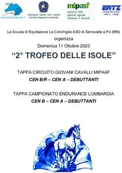 TAPPA CIRCUITO GIOVANI CAVALLI MIPAAF TAPPA CAMPIONATO ENDURANCE LOMBARDIA - organizza Domenica 11 Ottobre 2020 CEN B/R - CEN A - DEBUTTANTI CEN B ...