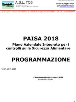 PAISA 2018 PIANO AZIENDALE INTEGRATO PER I CONTROLLI SULLA SICUREZZA ALIMENTARE - CEIRSA