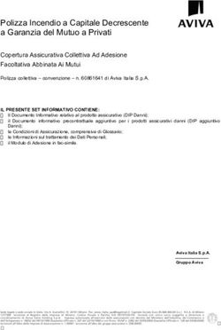 Polizza Incendio a Capitale Decrescente a Garanzia del Mutuo a Privati - Aviva