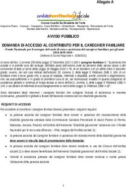 AVVISO PUBBLICO DOMANDA DI ACCESSO AL CONTRIBUTO PER IL CAREGIVER FAMILIARE - Comune di Monteprandone