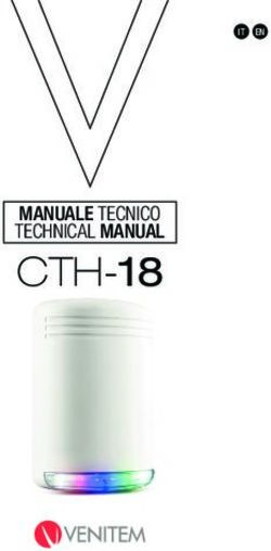 CTH-18 MANUALE TECNICO TECHNICAL MANUAL - Sicurtecnica Napoli