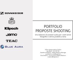 PORTFOLIO PROPOSTE SHOOTING - SocialandTech