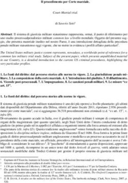 Il procedimento per Corte marziale.