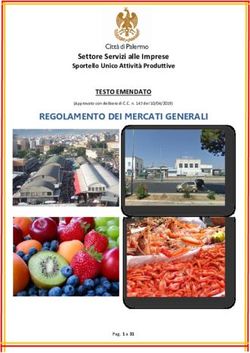 REGOLAMENTO DEI MERCATI GENERALI - Settore Servizi alle Imprese TESTO EMENDATO Sportello Unico Attivit&agrave; Produttive - Comune di ...
