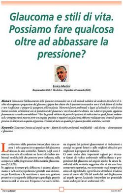 Glaucoma e stili di vita. Possiamo fare qualcosa oltre ad abbassare la pressione?
