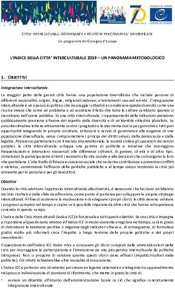 L'INDICE DELLA CITTA' INTERCULTURALE 2019 - UN PANORAMA METODOLOGICO - Coe