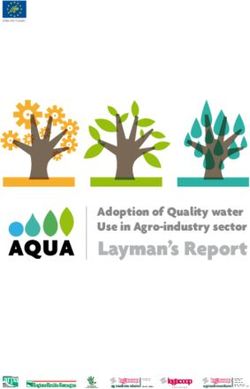 Layman's Report Adoption of Quality water Use in Agro-industry sector
