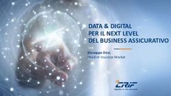 DATA & DIGITAL PER IL NEXT LEVEL DEL BUSINESS ASSICURATIVO - Giuseppe Dosi, Head of Insurace Market
