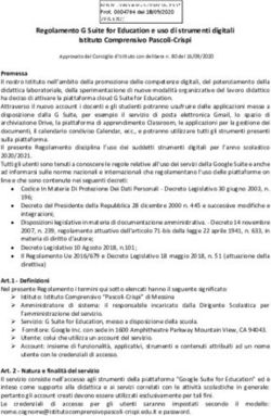 Regolamento G Suite for Education e uso di strumenti digitali Istituto Comprensivo Pascoli-Crispi