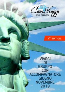 VIAGGI DI GRUPPO CON ACCOMPAGNATORE GIUGNO NOVEMBRE - 2ND EDITION