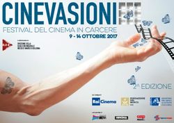 FESTIVAL DEL CINEMA IN CARCERE 9 - 14 OTTOBRE 2017 2A EDIZIONE - Cinevasioni