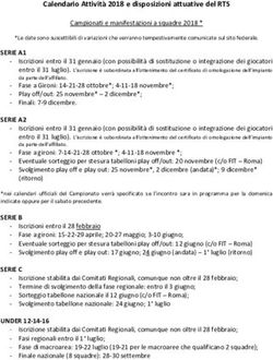 Calendario Attività 2018 e disposizioni attuative del RTS - Date Campionati a squadre ed individuali