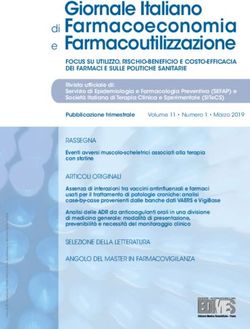 Giornale Italiano di Farmacoeconomia - SEFAP