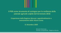 Il PSR come strumento di sostegno per la resilienza delle aziende agricole colpite dal terremoto 2016