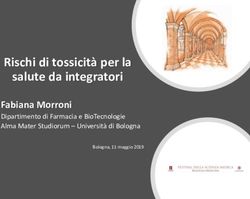 Rischi di tossicit&agrave; per la salute da integratori - Fabiana Morroni Dipartimento di Farmacia e BioTecnologie Alma Mater Studiorum - Universit&agrave; di ...